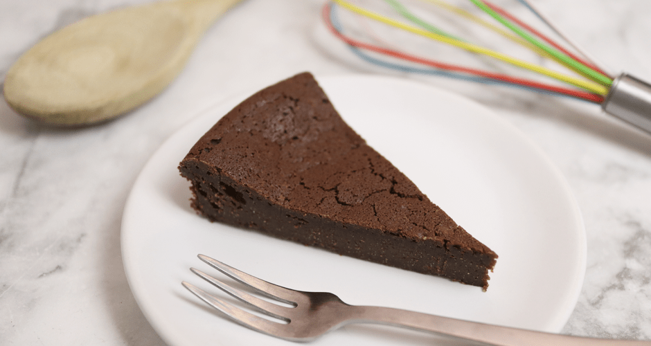 5 ingrediënten chocolade taart
